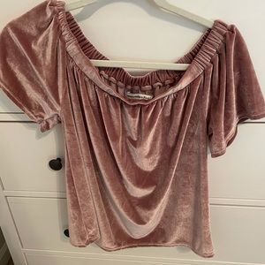 NEW WITH TAGS Abercrombie & Fitch velvet shirt